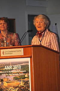 Dr Audrey Evans speaking at ANR 2010 Sweden